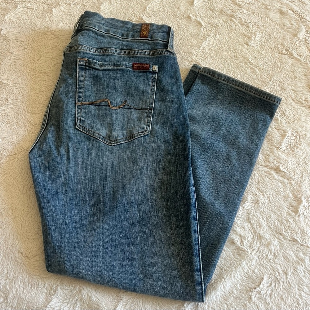 7 For All Mankind Kimmie Crop Jeans Size 32
